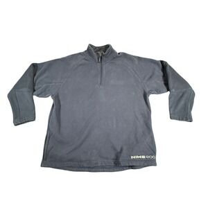 Vtg 2000s Y2K Nike Sportswear Quarter Zip Sweatshirt Size M Navy